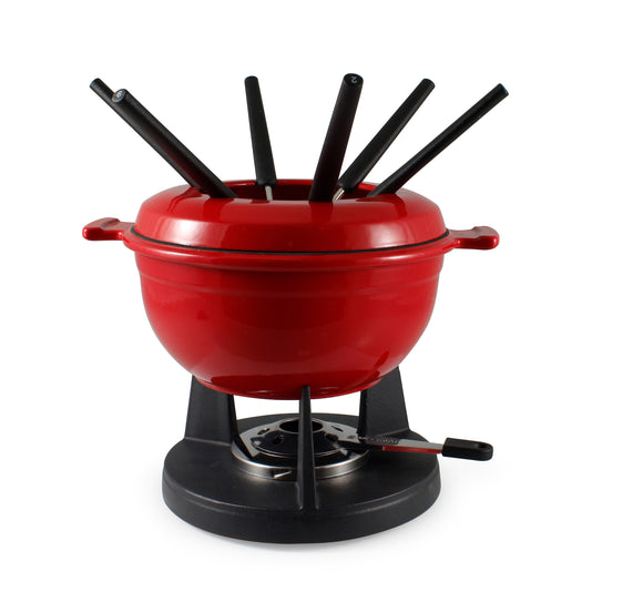 Cast Iron Fondue Set | Lucerne | Red | Swissmar