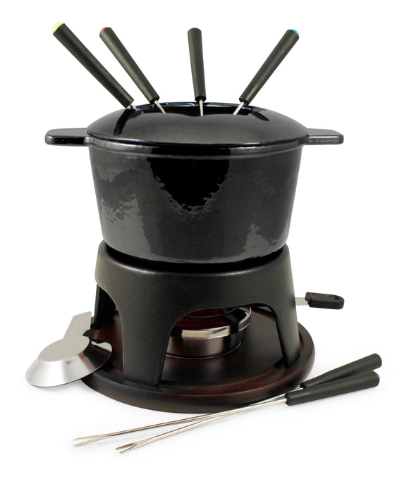 Cast Iron Fondue Set | Sierra | Metallic Black | Swissmar